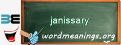 WordMeaning blackboard for janissary